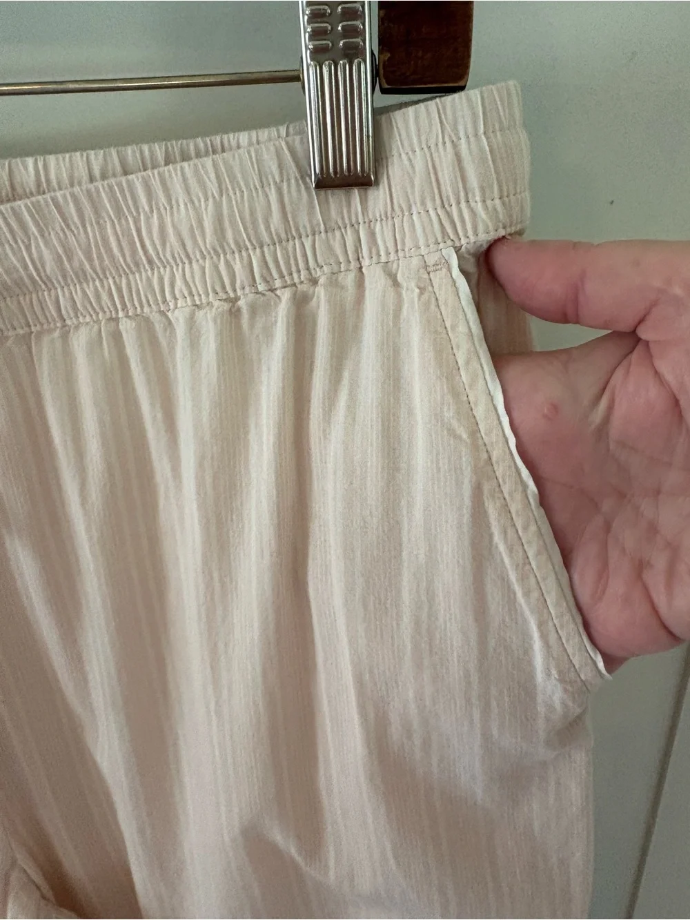 Haven Well Within Organic Cotton Poplin Pajama Pants. Size Medium.